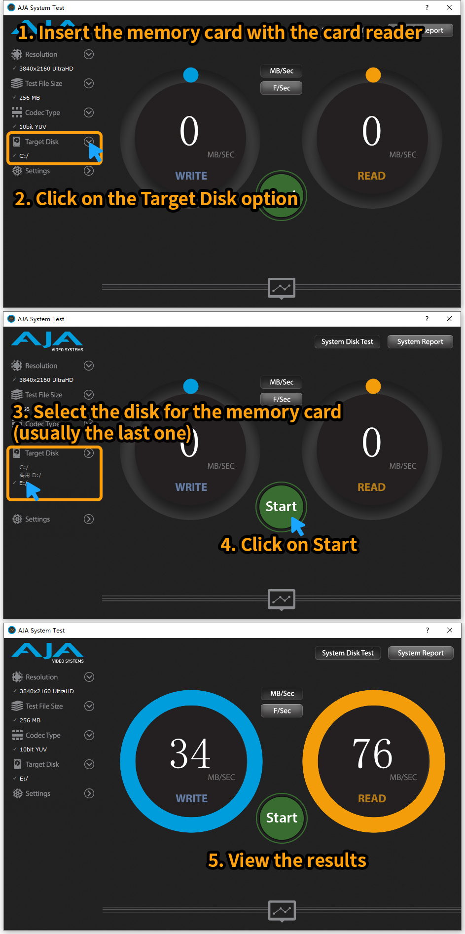 Under what circumstances do I need to test the speed of a memory card